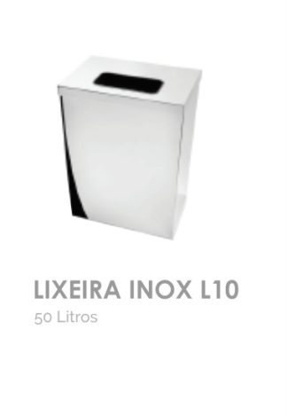 Lixeira Inox L10 50 litros